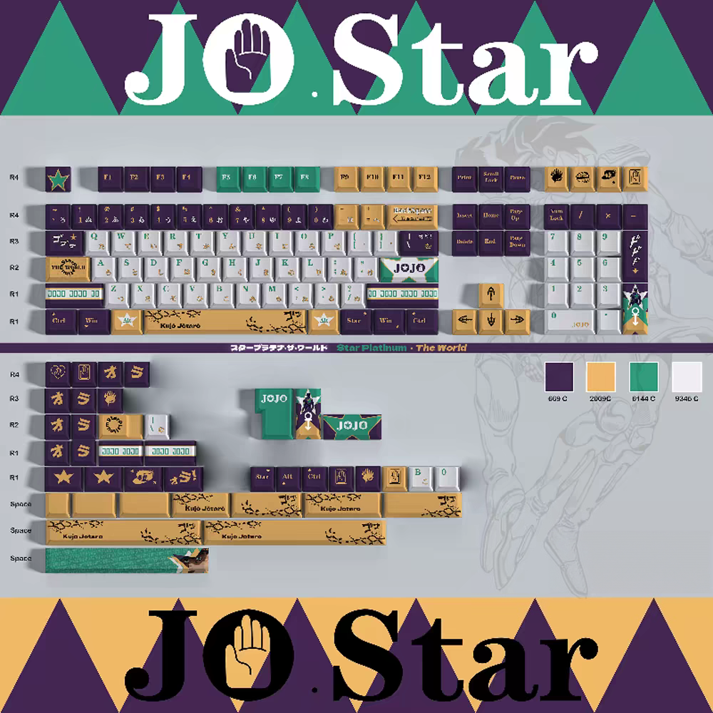 138keys JoJo's Bizarre Adventure Jotaro Kujo Light bakclit
