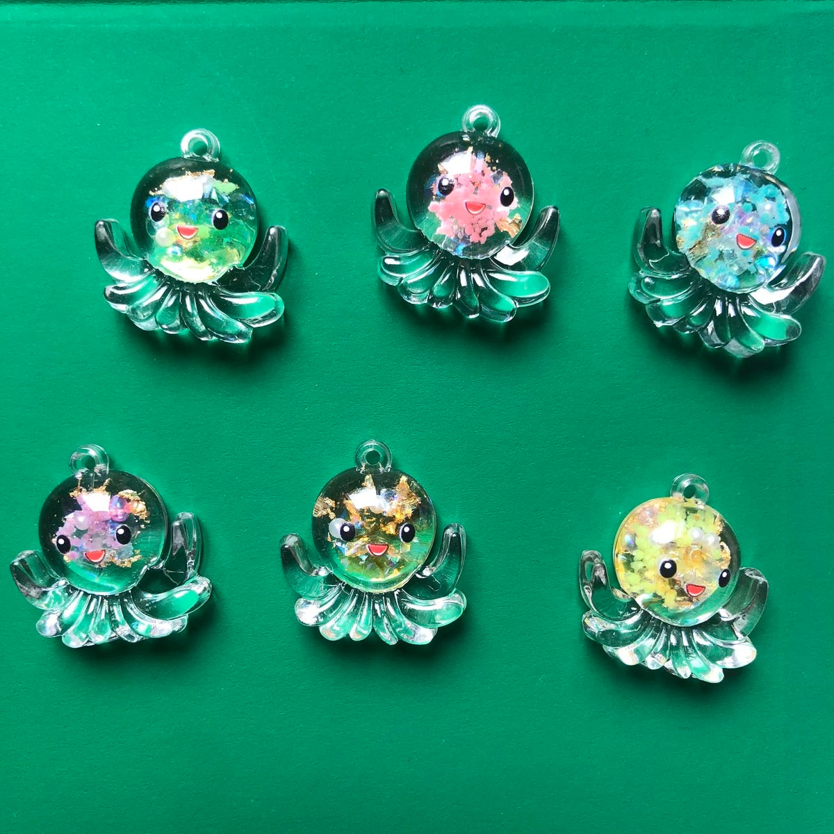 luminous 3D octopus pendant