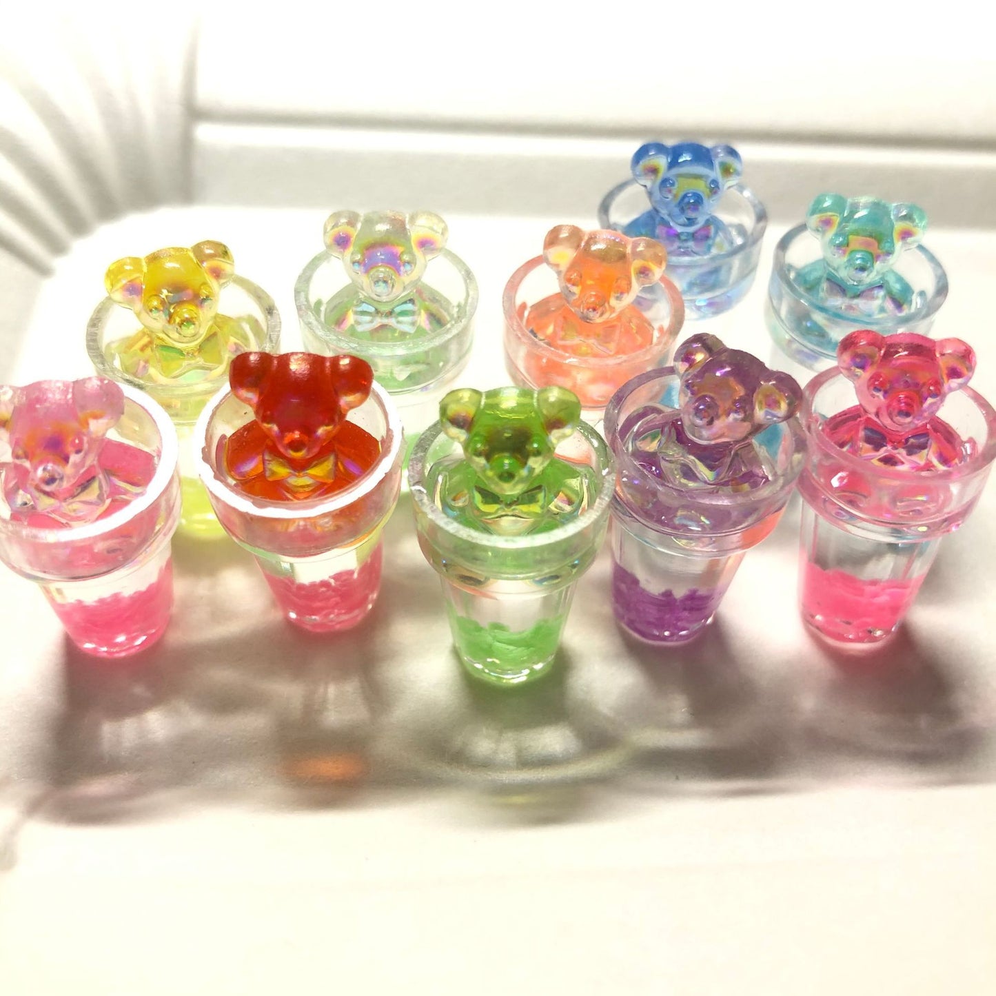 luminous 3D shiny bear cup