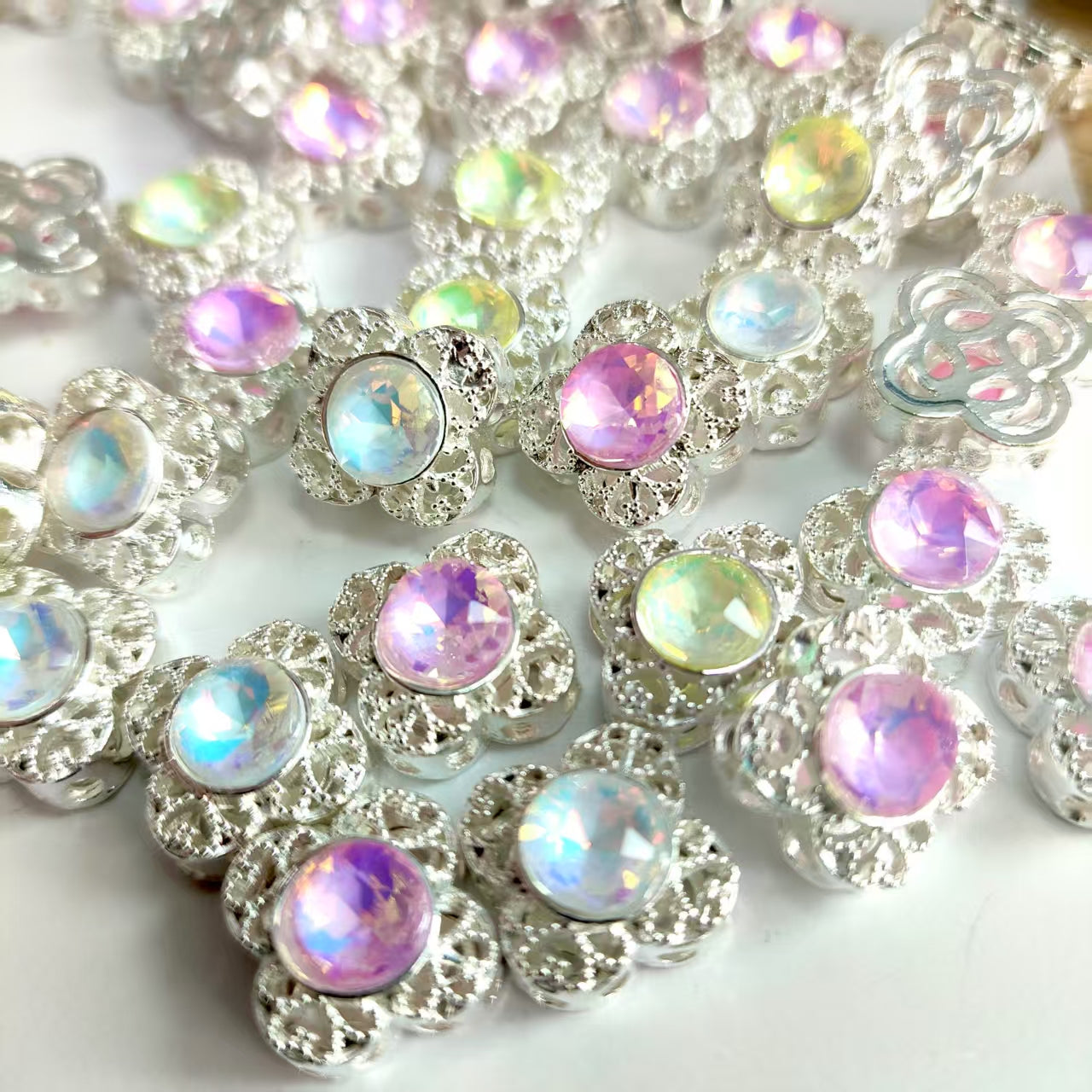 metal 8 ways beads for DIY accessories