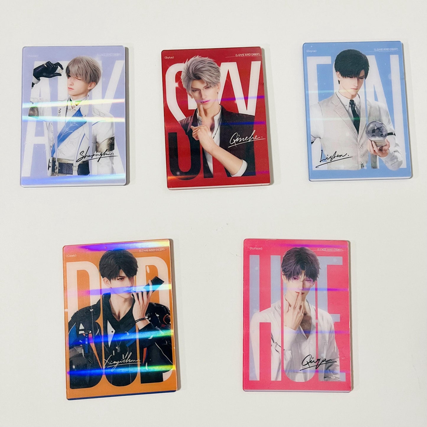 love and deep acrylic set