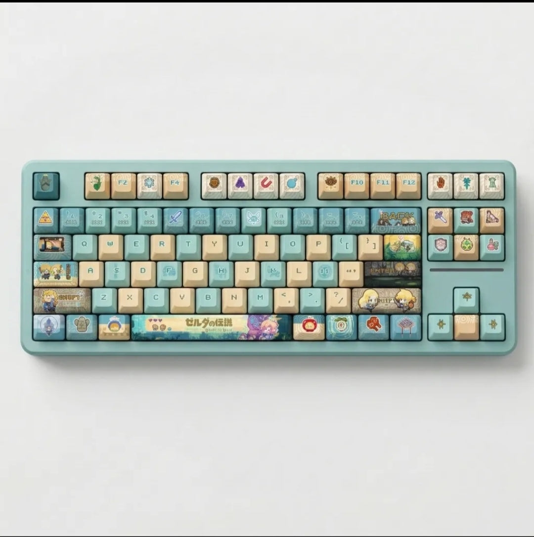 122keys The Legend of Zelda keycaps Cherry profile PBT