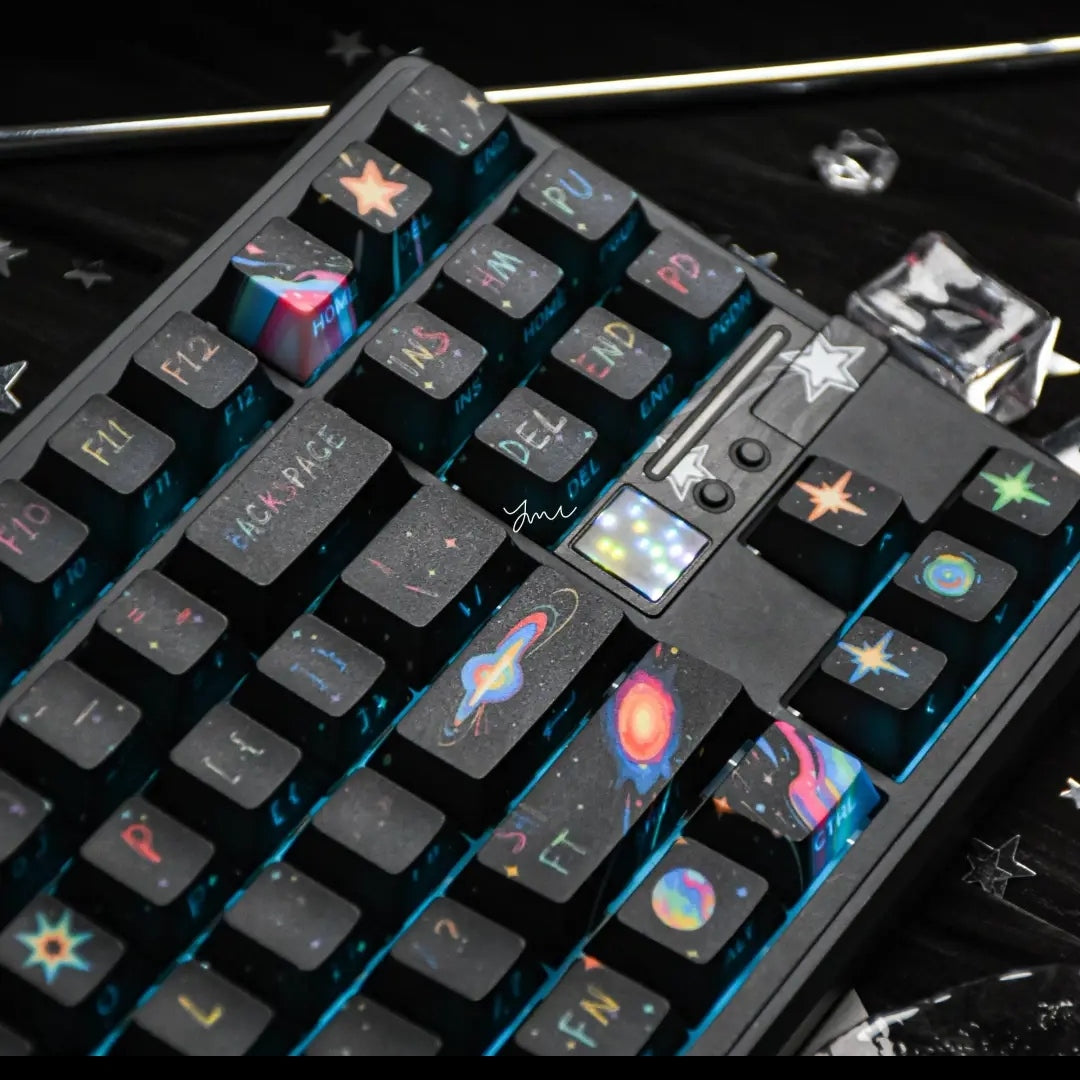 fireworks side lit keycaps Cherry PBT/130keys