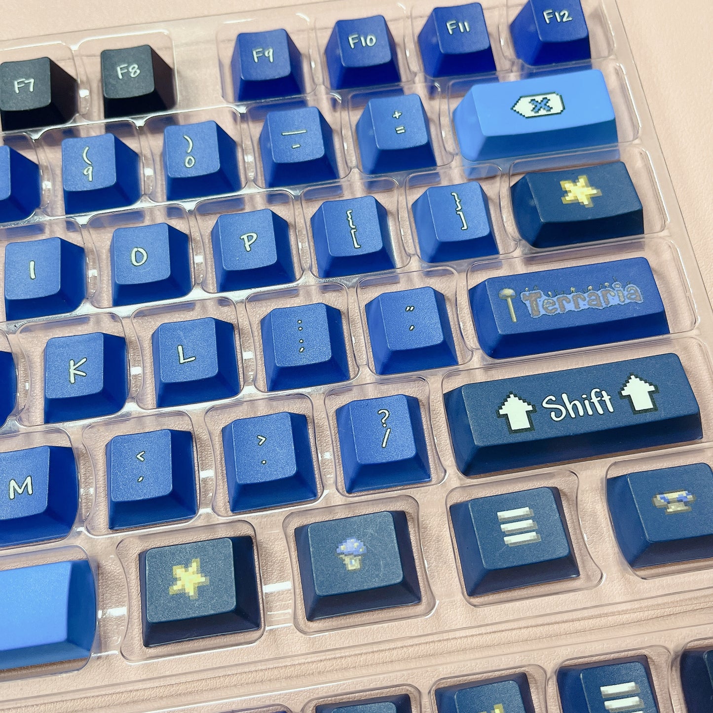 glowing mushroom series Terraria Keycaps (PBT/Cherry-127keys)