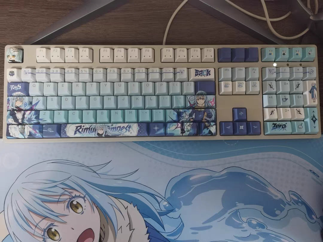 That Time I Got Reincarnated as a Slime - Rimuru Tempest anime PBT keycap set with top backlit
