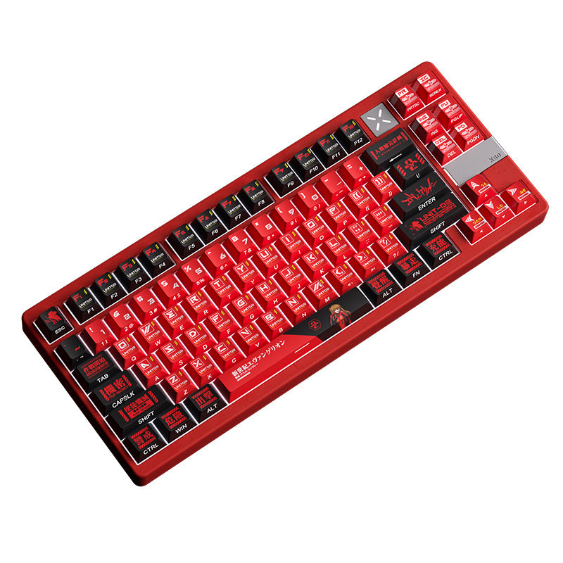 Asuka Langley Sohryu EVA PBT Keycap Set, Matte 5-Side Dye-Sublimation with Side lit