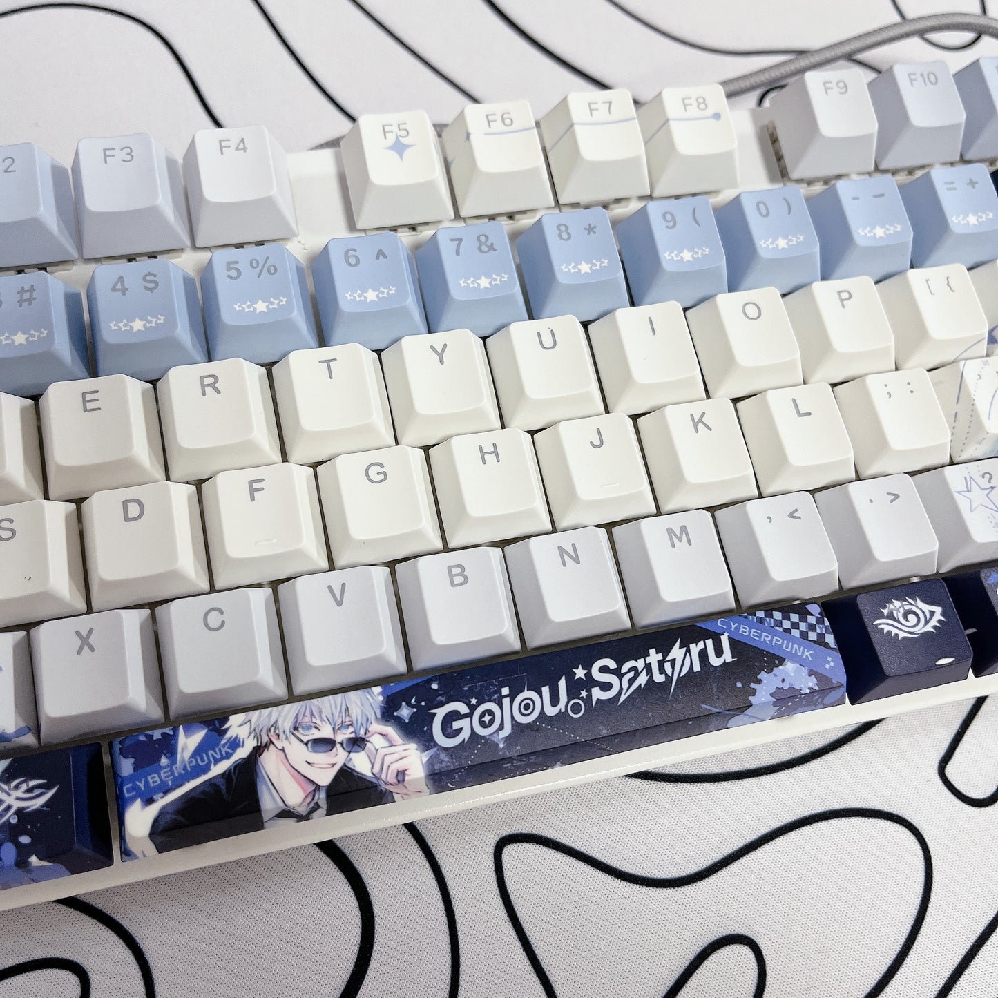 Gojo keycaps Top-Legend Backlit Artisan 122keys Cherry/PBT Keycap Set