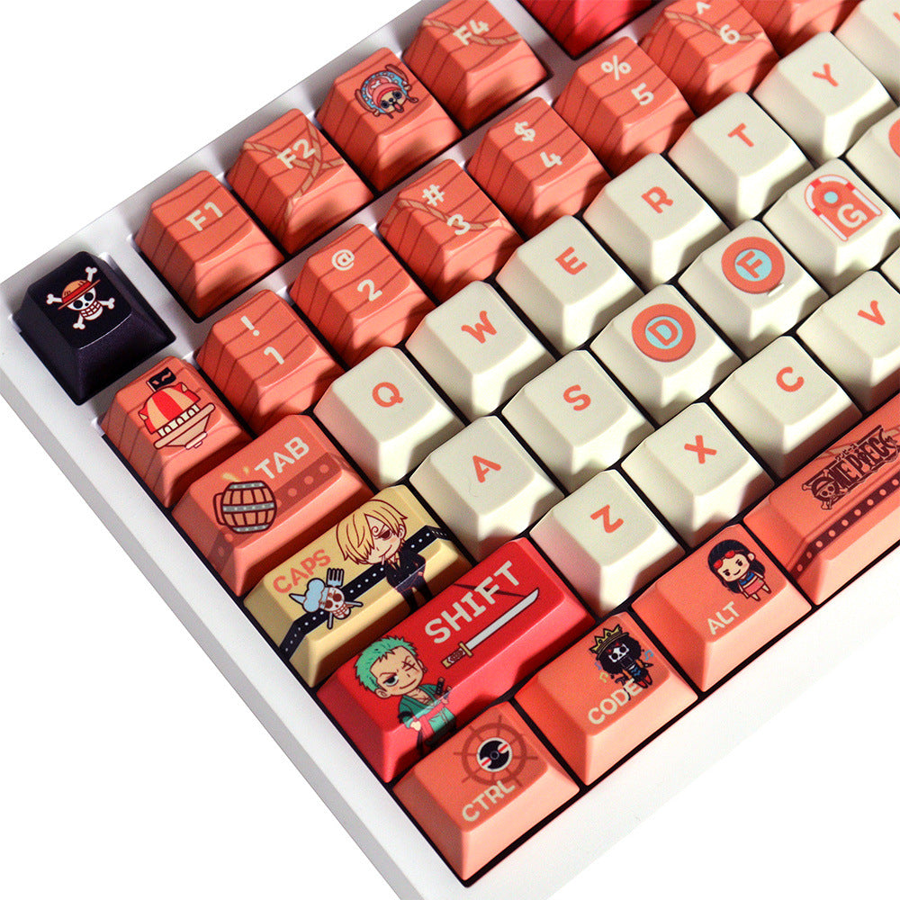 129keys One Piece Artisan PBT-Cherry Keycap Set (keycaps only, not include keyboard)