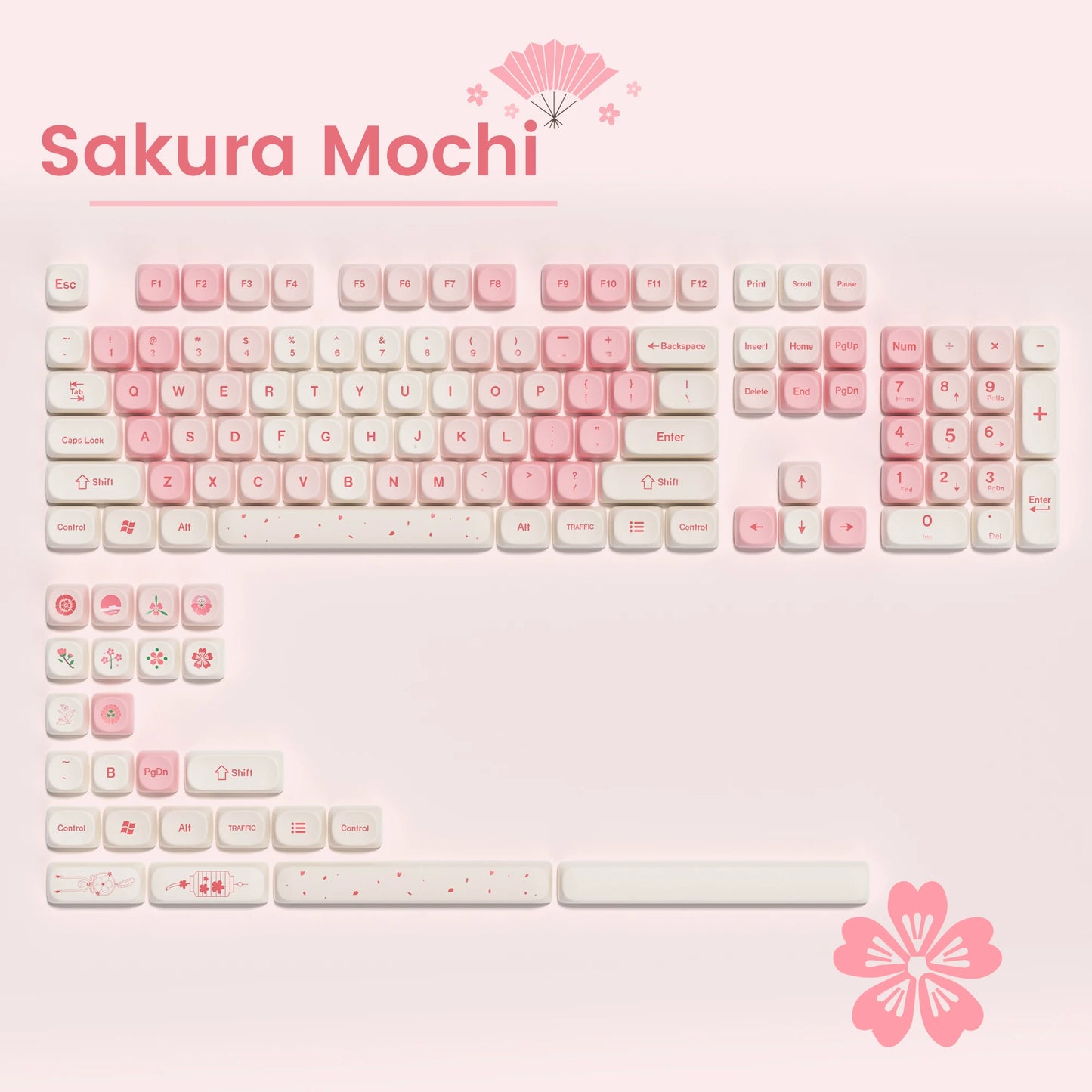 142 Keys White PBT Keycaps MOA Profile PBT Dye Sublimation DIY Key cap for 61/87/104 Cherry MX Switch Gaming Mechanical Keyboard