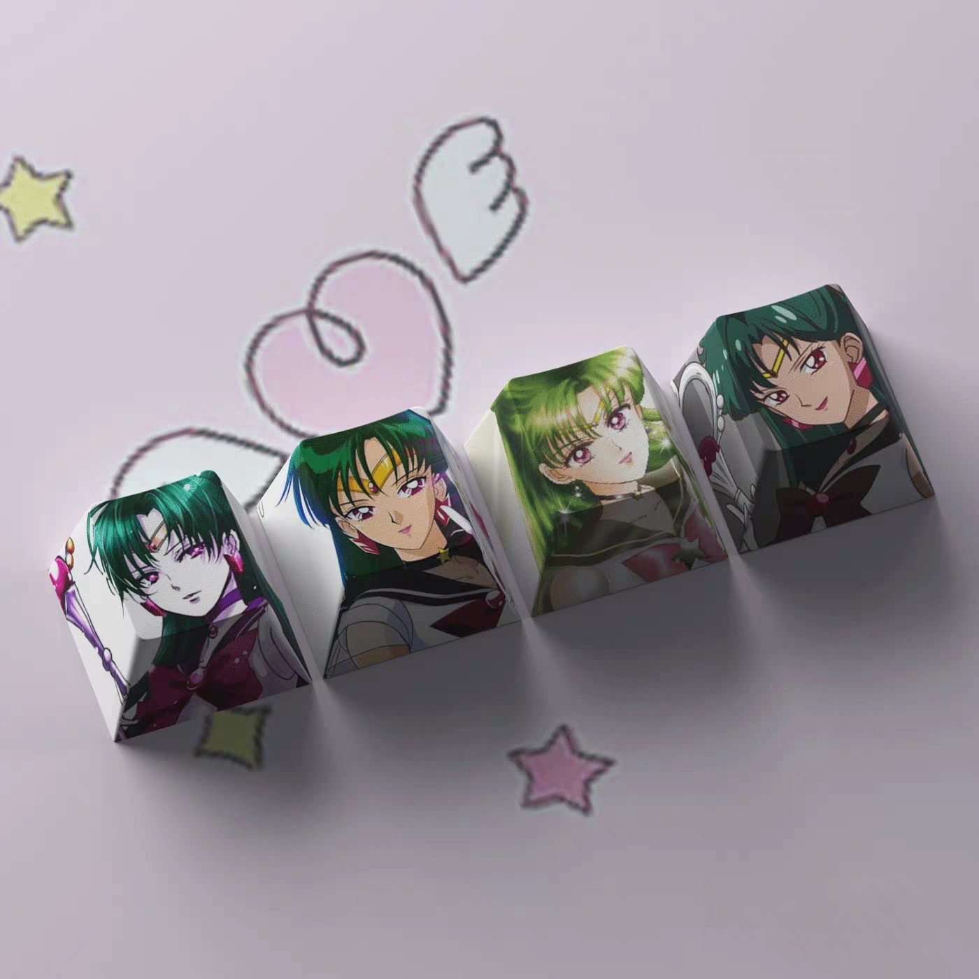 4pcs of sailor moon keycaps/Cherry-PBT
