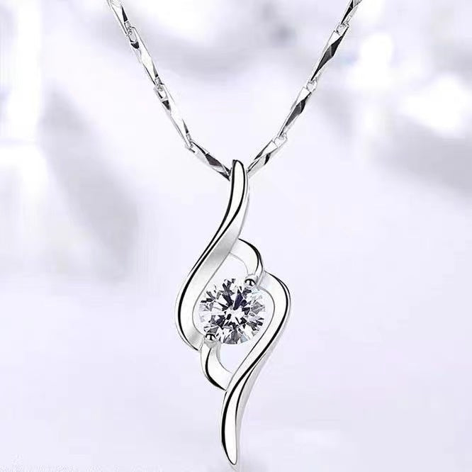 silver necklace for cuute female【tiktok live promotion】