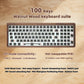 Solid Walnut Wood Keyboard Case