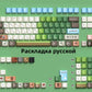74/112/129keys MINECRAFT Keycaps Double-shot keycaps with side printed shine-through legends
