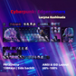 130keys Cyberpunk: Edgerunners Lucy PBT cherry keycaps set with Side lit, fit ANSI&ISO layouts,60%-100%