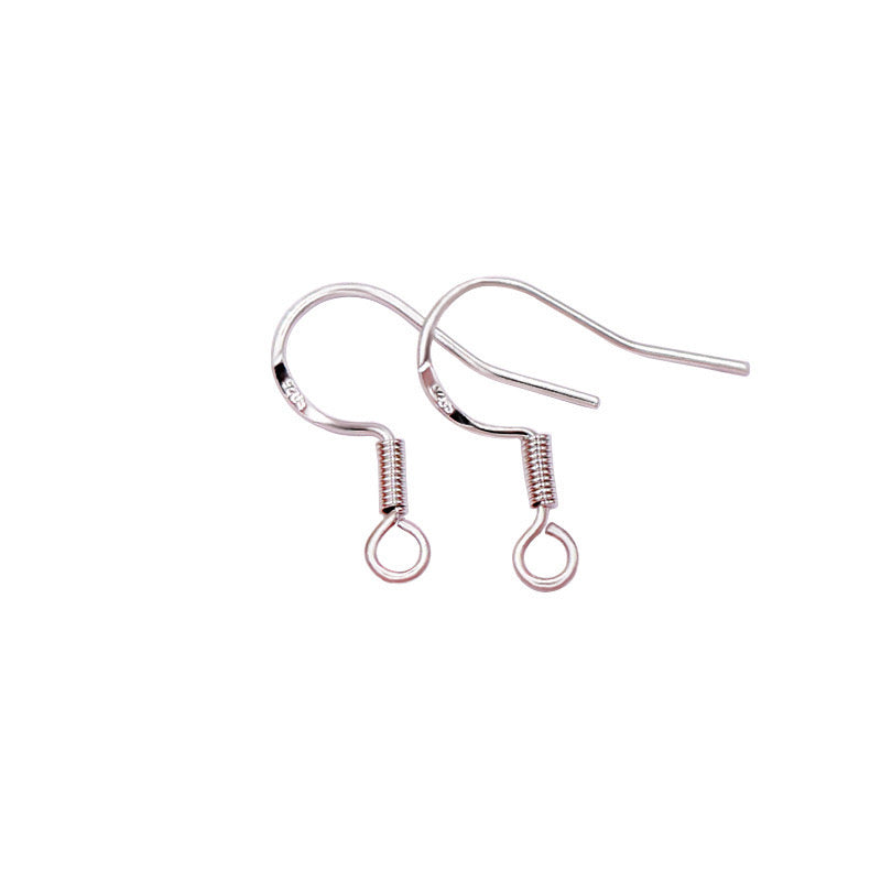 link 26：925 sterling silver plated white gold/18k gold earring accessories