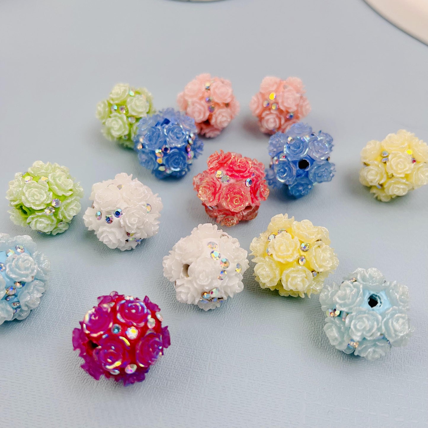 link 22:luminouse rose beads