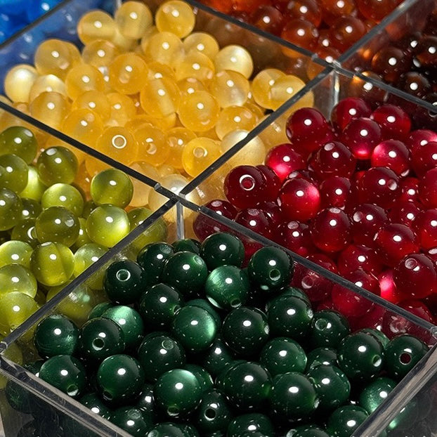 8mm*1.5mm cat eyes beads