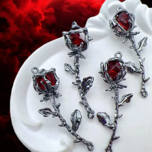 6cm*2cm metal rose