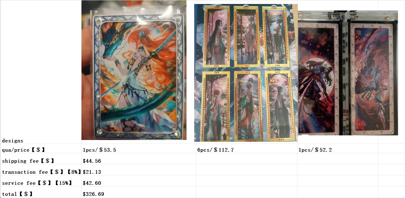 One Piece card for Emiilee