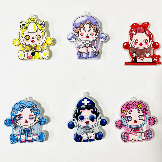 6cm acrylic shakers