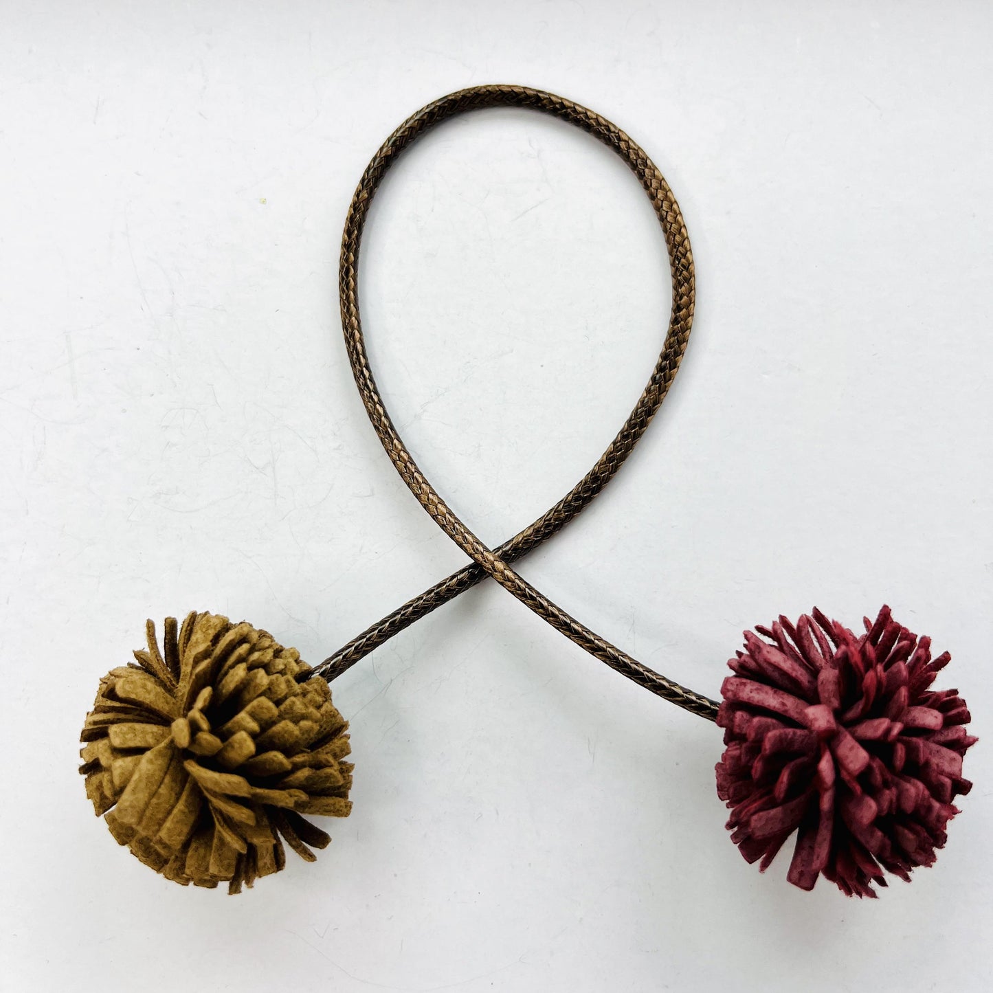 leather pompom