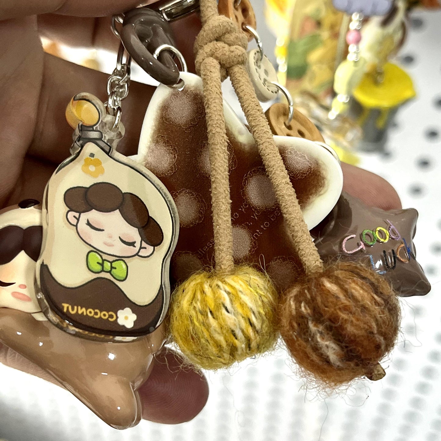 handmade pompom beads