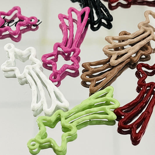 30mm*15mm metal shooting star pedant