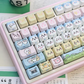 135keys kawayi Artisan Keycap PBT-MAO Keycap Set (keycaps only, not include keyboard）