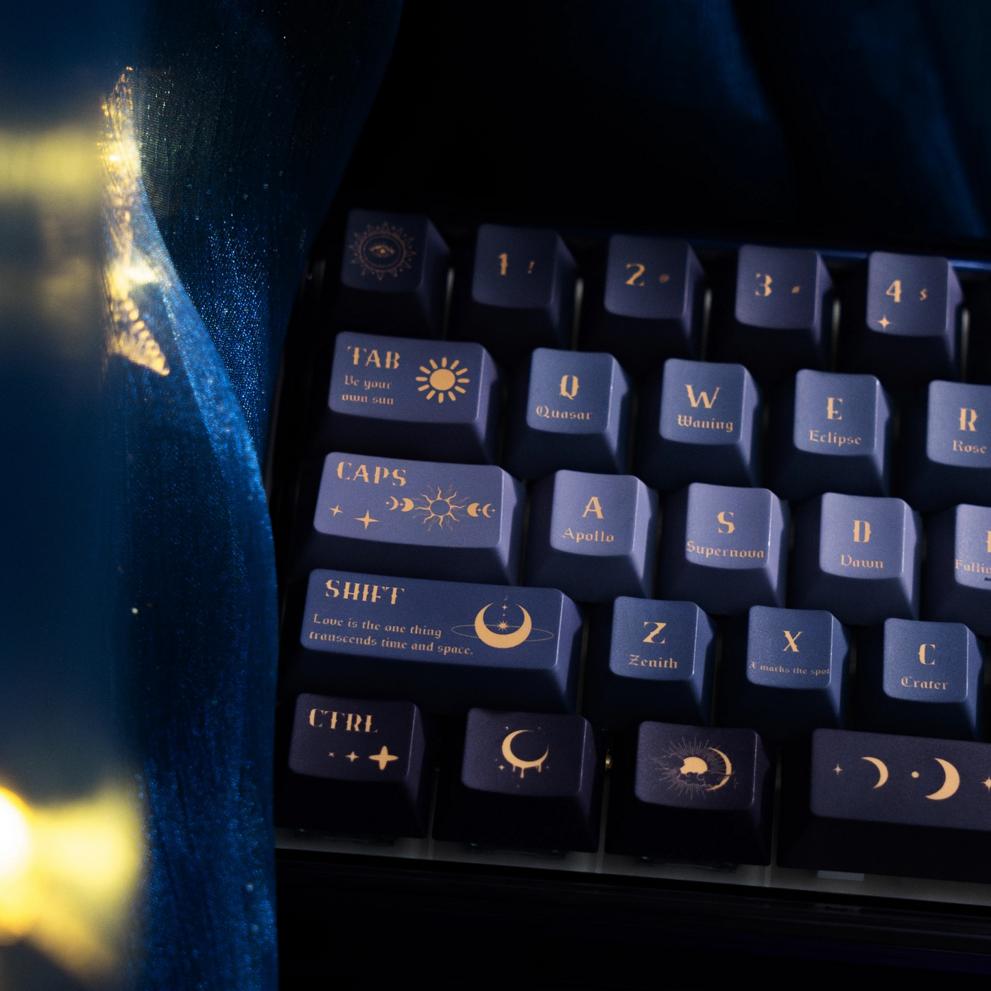 star and sun series PBT keycaps