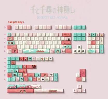 Ghibli series Spirited away PBT Cherry keycaps