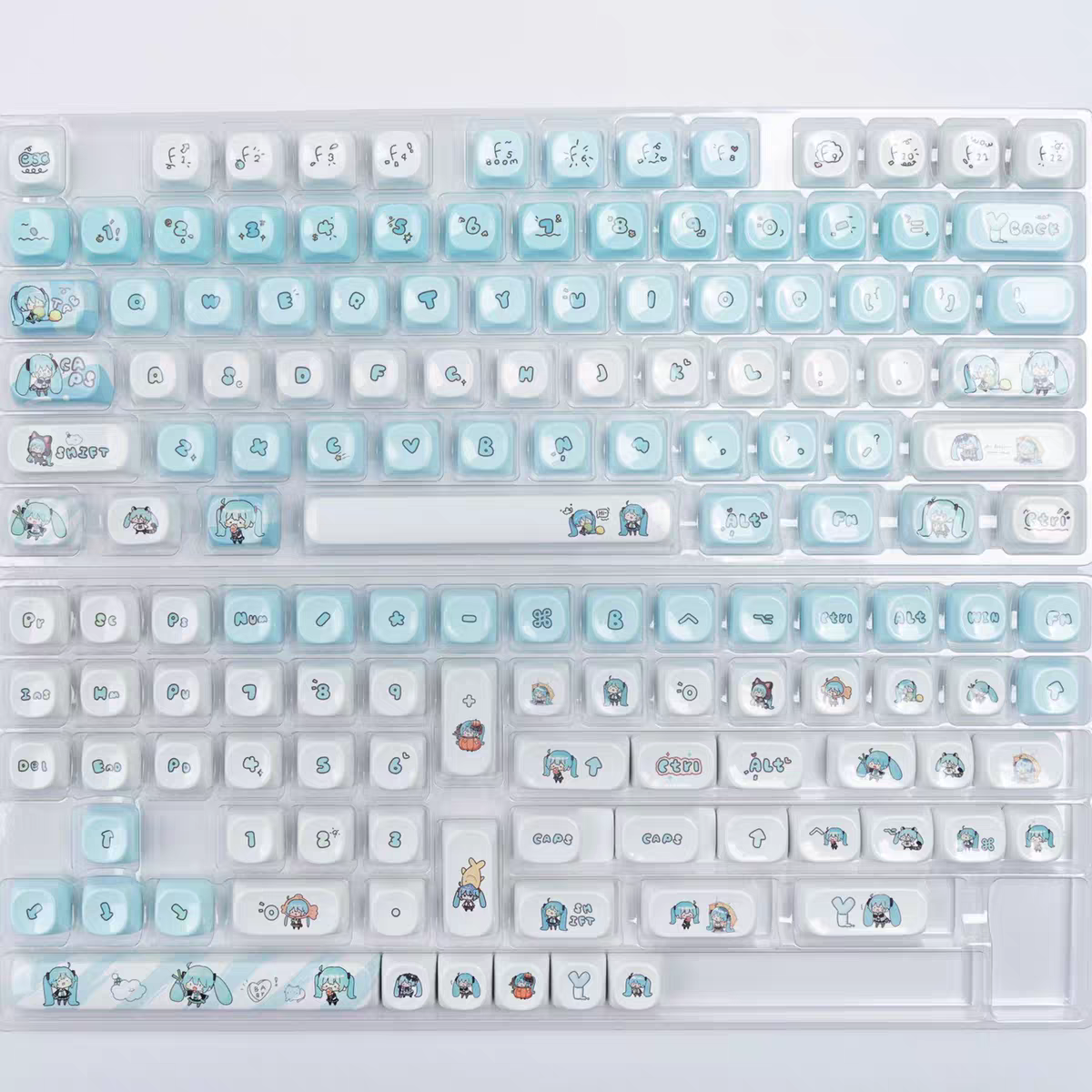 Miku keycaps 129keys MOA profile PBT+PCcover