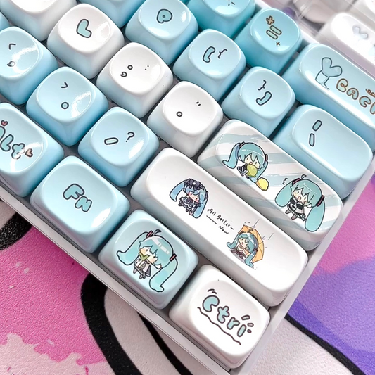 Miku keycaps 129keys MOA profile PBT+PCcover