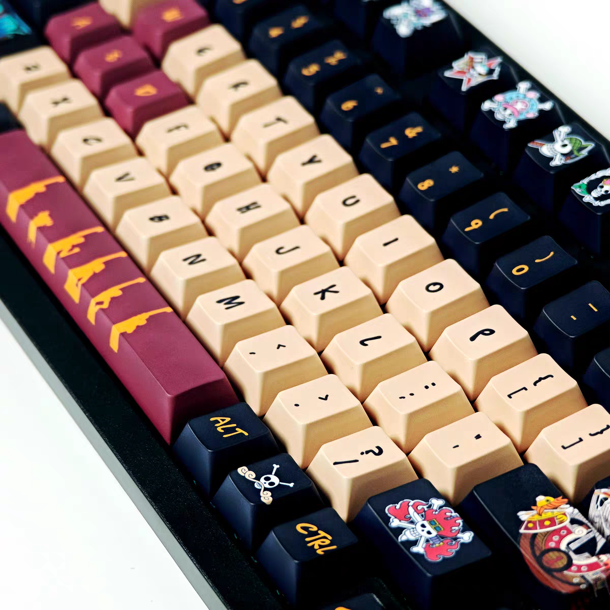 One Piece Luffy Anime PBT Keycaps Set