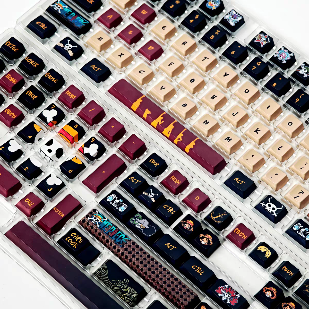 One Piece Luffy Anime PBT Keycaps Set