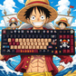 One Piece Luffy Anime PBT Keycaps Set
