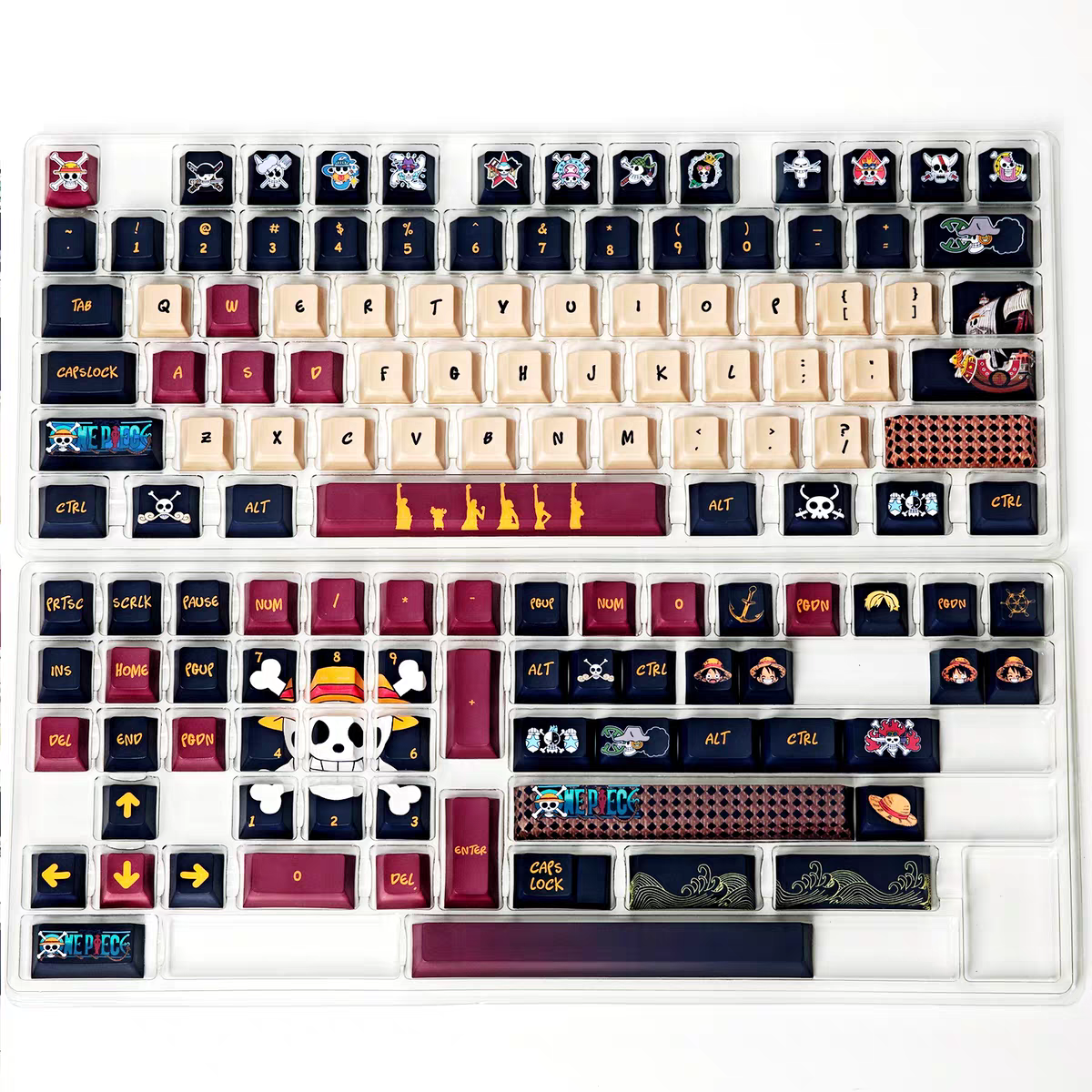 One Piece Luffy Anime PBT Keycaps Set