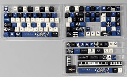 Alice Wonderland Poker Keycaps PBT Cherry MX Mechanical Keyboard Key Cap Set 138 keys