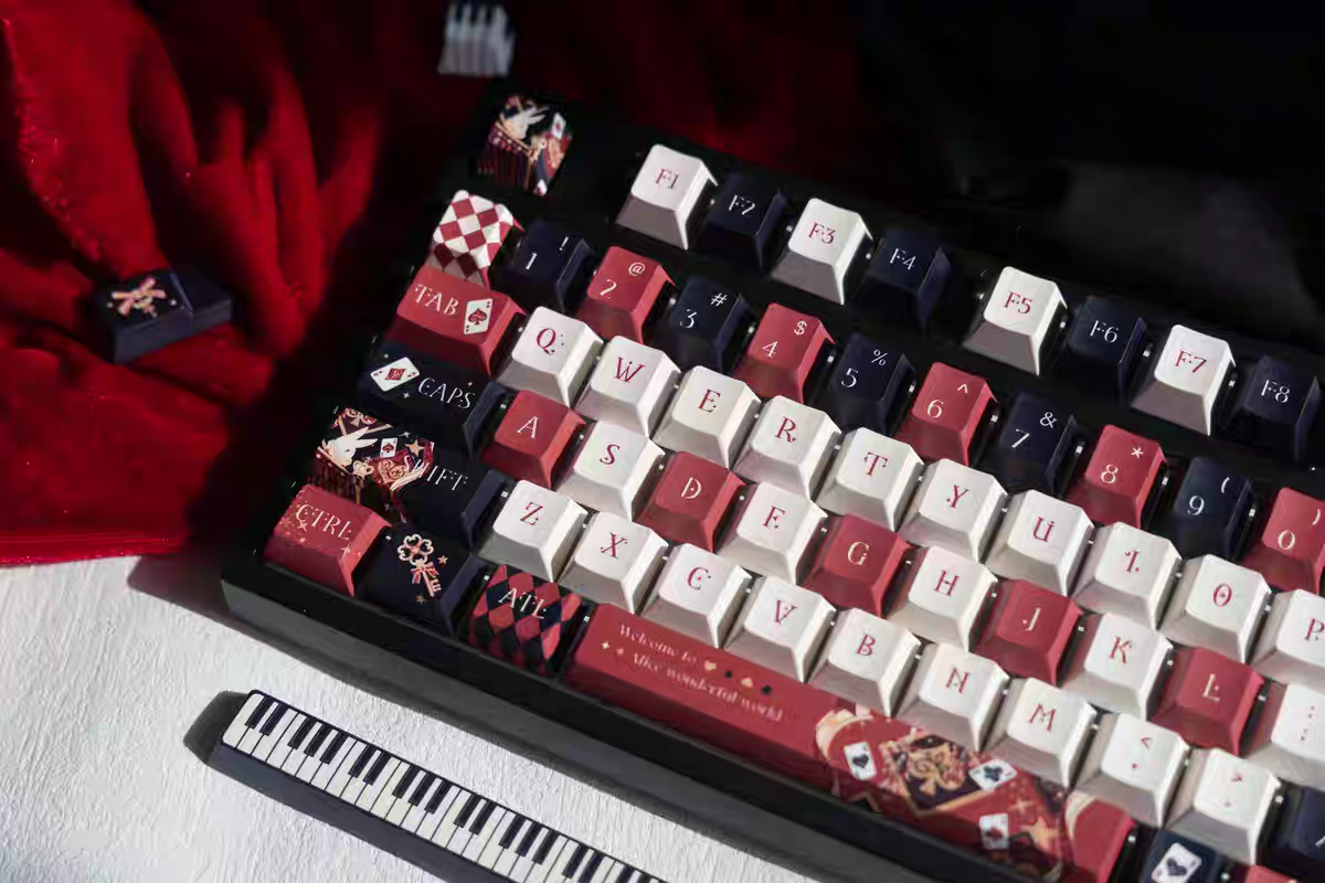Alice in Wonderland keycap set 138 keys