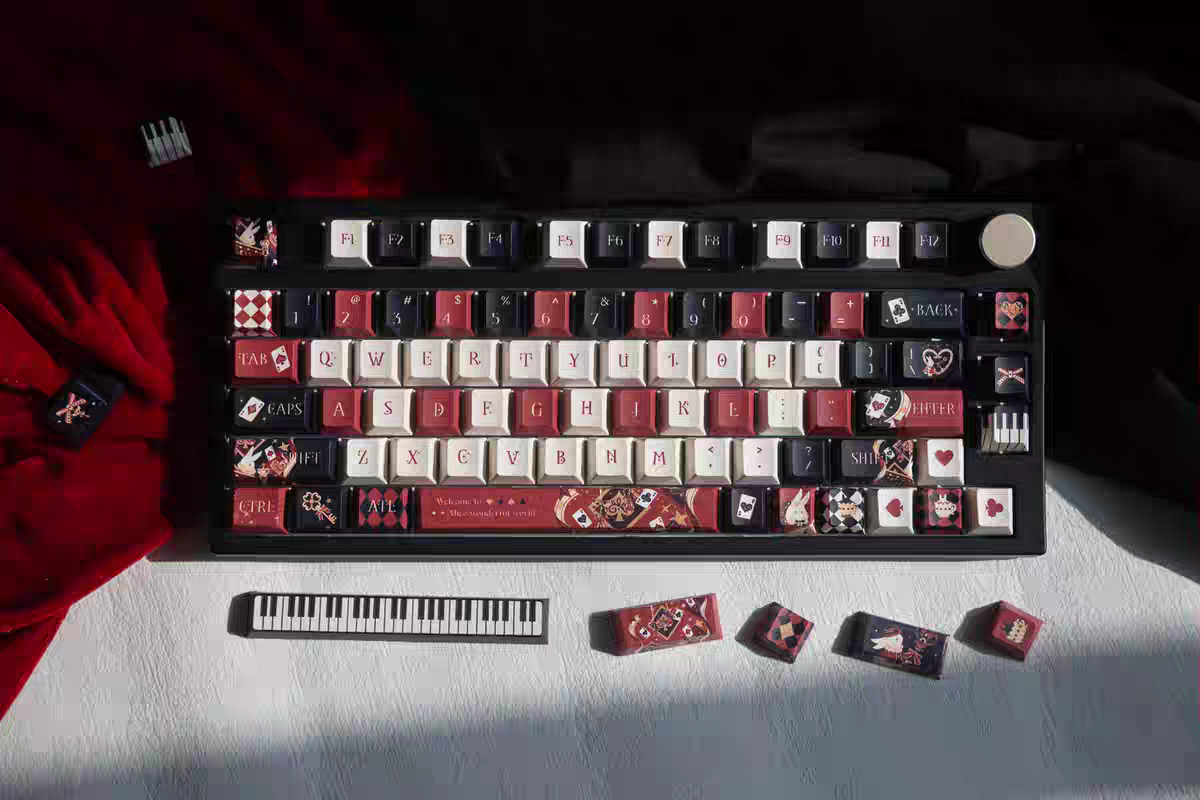 Alice in Wonderland keycap set 138 keys