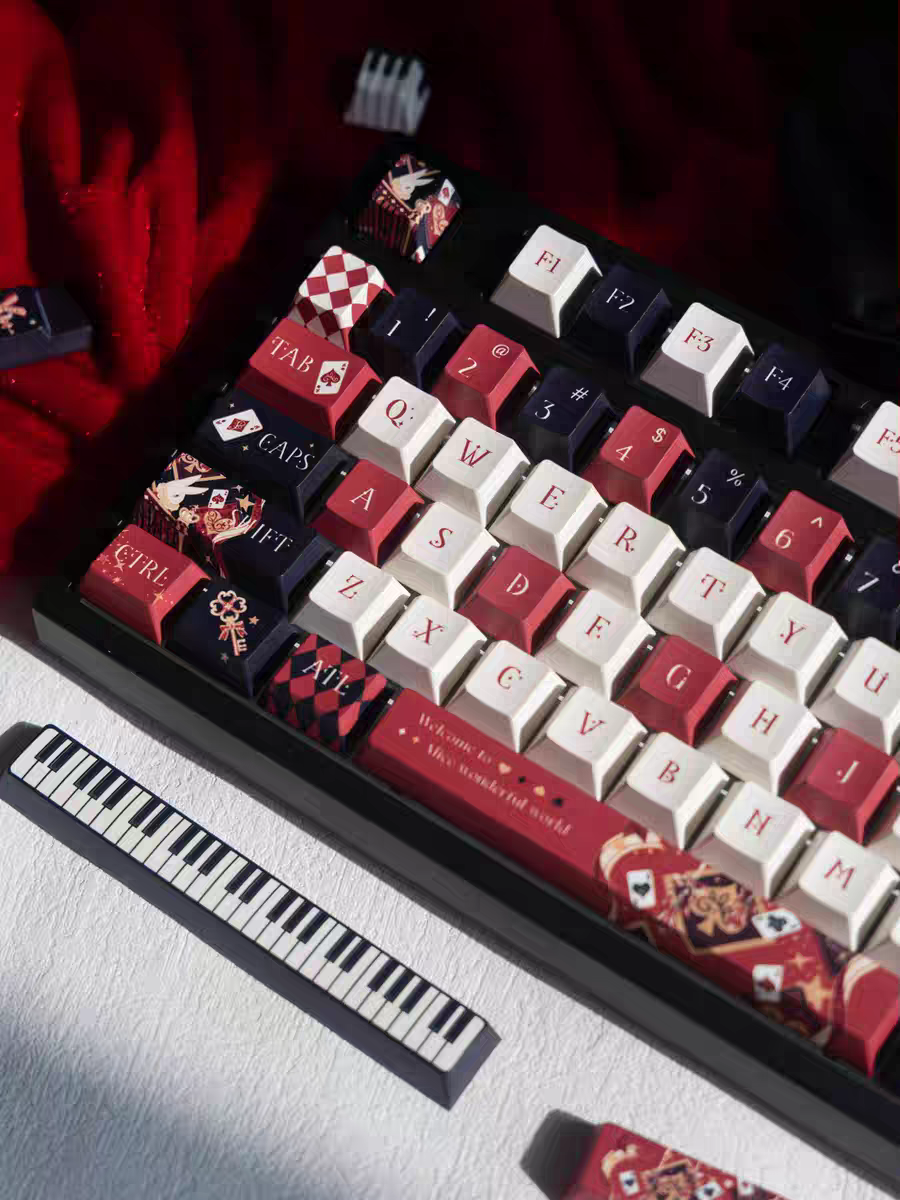 Alice in Wonderland keycap set 138 keys