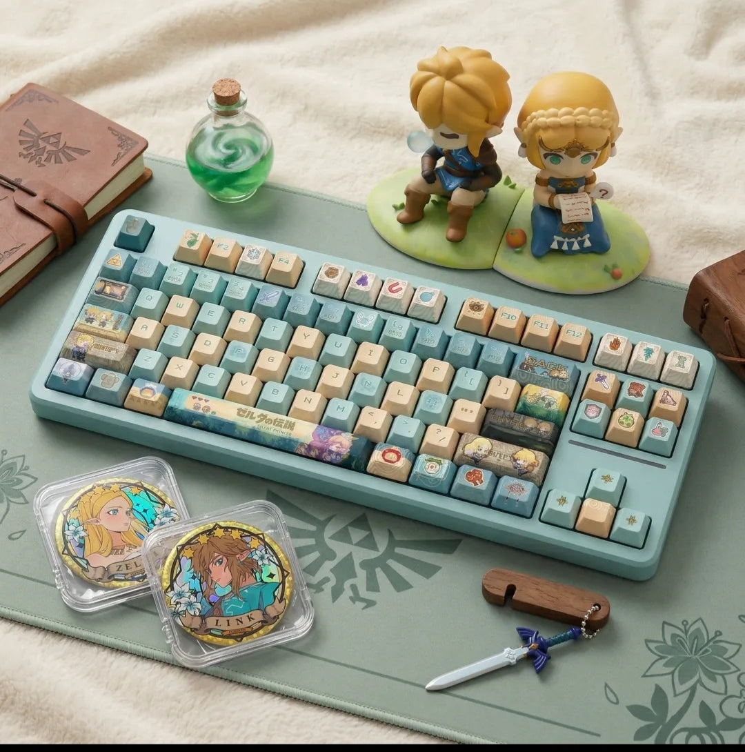 122keys The Legend of Zelda keycaps Cherry profile PBT