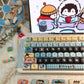 animal pinguin keycaps Cherry PBT/122keys
