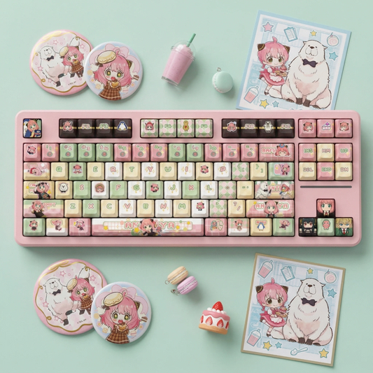Anya Spy family keycaps Cherry PBT/122keys
