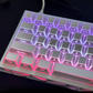 132keys side printed backlit RGB shine keycaps