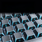132keys side printed backlit RGB shine keycaps