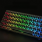 132keys side printed backlit RGB shine keycaps