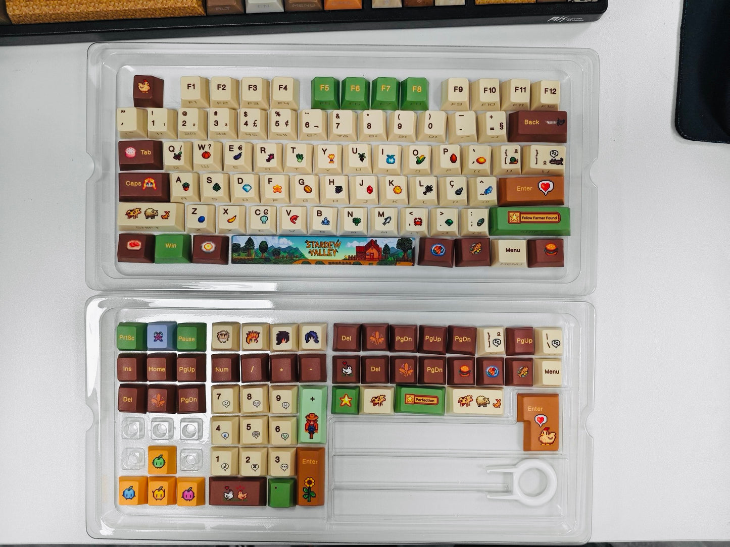 129keys Stardew Valley Themed Artisan Keycap PBT-Cherry Keycap Set (keycaps only, not include keyboard）