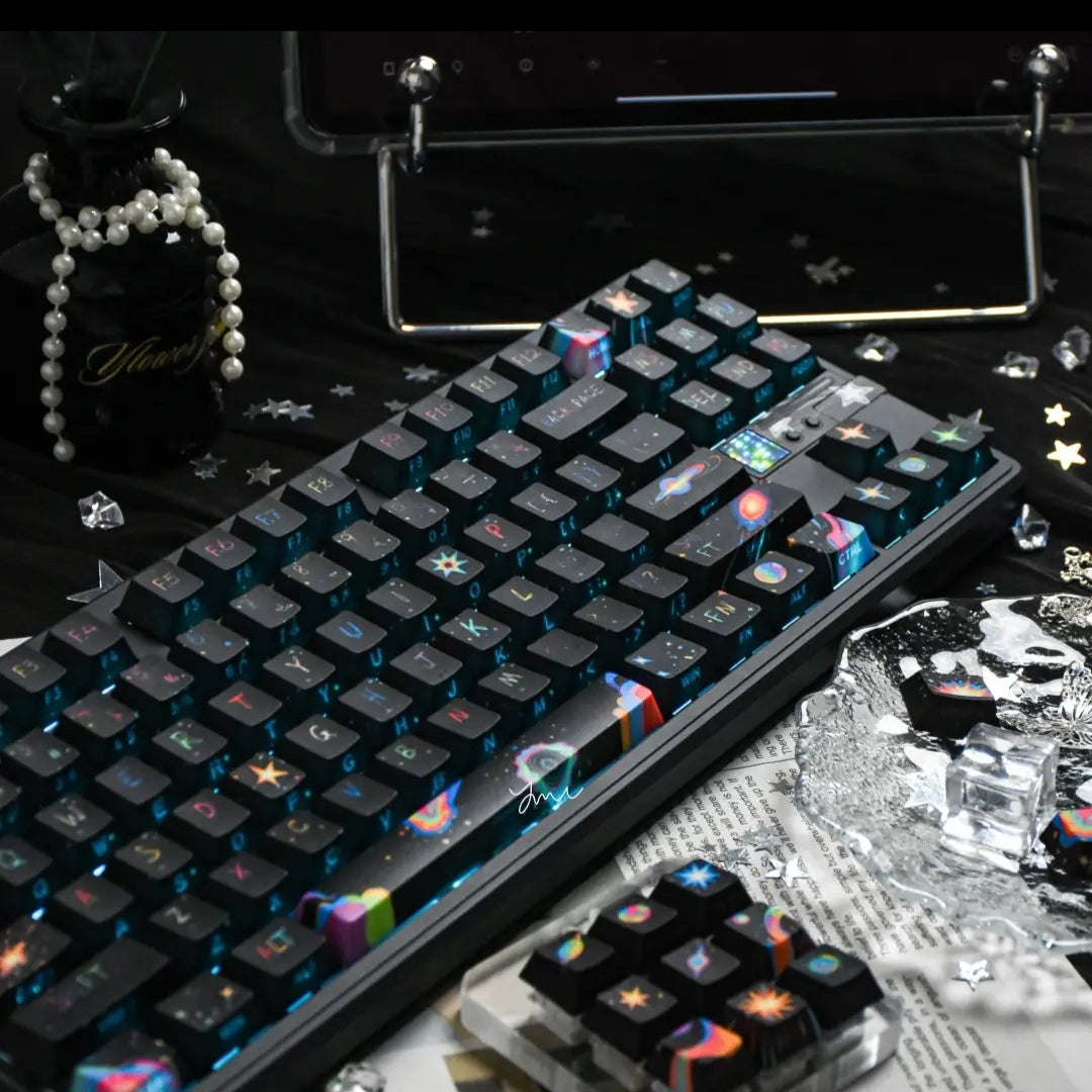 fireworks side lit keycaps Cherry PBT/130keys