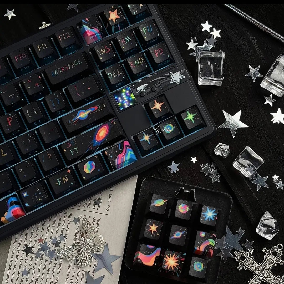 fireworks side lit keycaps Cherry PBT/130keys