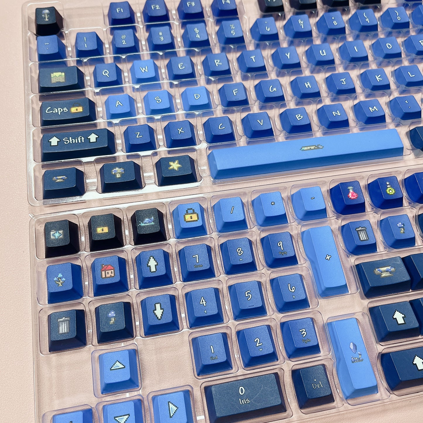 glowing mushroom series Terraria Keycaps （PBT/Cherry-127keys）